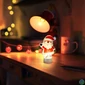 Kép 3/3 - LED-es dekoráció - melegfehér - Mikulás - elemes
