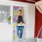 Kép 2/6 - Szúnyogháló függöny ajtóra, mágneses, 100 x 210 cm, cikkcakkos
