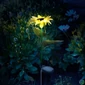 Kép 1/3 - Leszúrható szolár napraforgó, 75 cm, 8 melegfehér LED