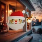 Kép 1/3 - Karácsonyi lampion - Mikulás - papír - 30 cm