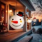 Kép 1/3 - Karácsonyi lampion - hóember - papír - 30 cm
