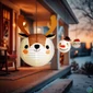 Kép 1/3 - Karácsonyi lampion - rénszarvas - papír - 30 cm