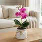 Kép 5/5 - Műnövény dekoráció - orchidea - 3 féle - 32,5 cm