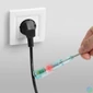 Kép 3/4 - Fázisceruza, érintésmentes funkcióval, piros LED-del, 70, 250 V AC, elemes