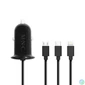 Kép 2/4 - Szivargyújtós adapter 4 az 1-ben + USB, fekete