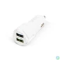 Kép 2/4 - Autós szivargyújtó adapter 2 USB aljzattal, 2,4 A, Fehér