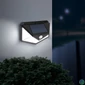 Kép 1/3 - Mozgásérzékelős szolár reflektor, fali, 136 LED