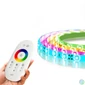 Kép 1/5 - RGB LED szalag, "MagicControl", 5 m, 100+ program, érintős távirányító, IP65