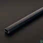 Kép 3/5 - LED aluminium profil takaró búra - fekete - 2000mm (41010/41011hez)