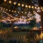 Kép 3/5 - Smart szolár fényfüzér, 15 db fehér LED, állítható színhőmérséklet, 7,5 m, bluetooth