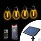 Kép 1/5 - Smart szolár fényfüzér, 25 db fehér LED, állítható színhőmérséklet, 13,6 m, bluetooth