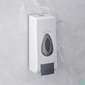 Kép 2/5 - Szappanadagoló, kézzel működtethető, 350 ml, fali, fehér