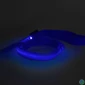 Kép 1/4 - LED-es póráz, akkumulátoros, 120 x 2,5 cm, kék