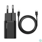 Kép 2/9 - Baseus Super Si USB-C gyorstöltő, 20W, 1 m-es USB-C-Lightning kábellel (fekete)