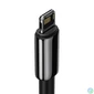 Kép 3/9 - Baseus Tungsten Gold USB-Lightning kábel, 2,4A, 2m (fekete)