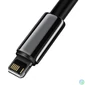Kép 5/9 - Baseus Tungsten Gold USB-Lightning kábel, 2,4A, 2m (fekete)