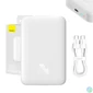 Kép 1/12 - Baseus Magnetic Mini Powerbank, USB-C, 10000mAh, 20W, MagSafe (fehér)
