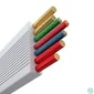 Kép 6/9 - Gyors töltőkábel 3in1 Baseus Free2Draw USB-C USB-C/Lightning/Micro 100W, 1,1m (fehér)
