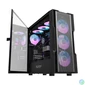 Kép 2/6 - Darkflash DK431 Mesh számítógépház + 4 ARGB ventilátor (fekete)