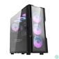 Kép 1/7 - Darkflash DK431 Glass számítógépház + 4 RGB ventilátor (fekete)