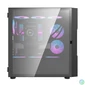 Kép 2/7 - Darkflash DK431 Glass számítógépház + 4 RGB ventilátor (fekete)