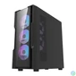 Kép 4/7 - Darkflash DK431 Glass számítógépház + 4 RGB ventilátor (fekete)