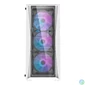 Kép 2/8 - Darkflash DK352 Plus számítógépház + 4 ARGB ventilátor (fehér)