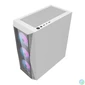 Kép 7/8 - Darkflash DK352 Plus számítógépház + 4 ARGB ventilátor (fehér)