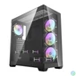 Kép 1/4 - Darkflash DS900 számítógépház (fekete) + 7 ARGB ventilátor