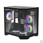 Kép 8/10 - Darkflash FT350 számítógépház + 5 ARGB ventilátor (fekete)