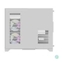Kép 5/10 - Darkflash FT418 számítógépház + 6 ARGB ventilátor (fehér)