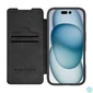 Kép 4/4 - Nillkin Qin Bőr iPhone 16 tok (fekete)