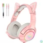 Kép 6/6 - ONIKUMA K9 Pink RGB RGB Gaming fejhallgató