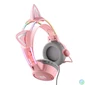 Kép 4/5 - ONIKUMA X15Pro Gaming fejhallgató rózsaszín/macskafülek