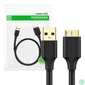 Kép 1/2 - UGREEN USB 3.0 - micro USB 3.0 kábel, 1m (fekete)