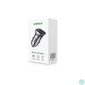 Kép 2/3 - UGREEN CD130 autós töltő, USB-A+PD 3.0, USB-C, QC3.0 30W (szürke)