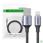 Kép 1/3 - UGREEN US199 Lightning - USB kábel, 2,4A, 1m (fekete)