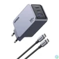 Kép 2/4 - UGREEN Nexode Pro fali töltő, 100W, GaN, USB + 2x USB-C (szürke)