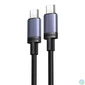 Kép 2/3 - UGREEN L528 USB-C–USB-C kábel, 100 W, 3 m (szürke)