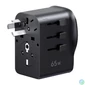 Kép 4/5 - Ugreen S550 univerzális utazási adapter / hálózati töltő, 65W, 2x USB-C, 1x USB-A