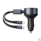 Kép 2/3 - Vention FFOB0 USB-C autós töltő + USB-C/Lightning 30W kábel