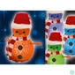 Kép 3/3 - Karácsonyi dekoráció, LED-es hóember, 12cm (KKD104)