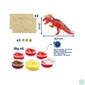 Kép 3/4 - Dínó készítő modellező gyurma készlet, MAPED CREATIV "Dinos factory", T-Rex