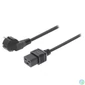 Kép 1/2 - 220V-os hálózati tápkábel Schuko IEC-320-C19 1.8-2 méter PCGP10300BK20 PC-186-C19
