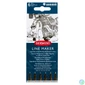 Kép 1/2 - Line Marker tűfilc szett, 0,05/0,1/0,2/ 0,3/0,5/0,8 mm, fekete