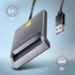 Kép 2/4 - CRE-SM3T Kompakt asztali USB-A okos kapcsolat Smart / ID kártya olvasó