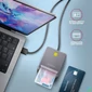 Kép 4/4 - CRE-SM3T Kompakt asztali USB-A okos kapcsolat Smart / ID kártya olvasó