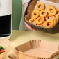Kép 3/6 - Air fryer sütőpapír, olaj nélküli sütőhöz, négyzet, 20*20 cm, 50 db / csomag BW1020A