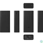 Kép 2/2 - BHR9126GL 18W 30000mAh fekete power bank