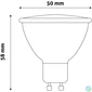 Kép 3/3 - LED izzó, GU10 spot, 7W, 620lm, 4000K